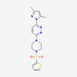 3-(3,5-dimethyl-1H-pyrazol-1-yl)-6-[4-(2-thienylsulfonyl)-1-piperazinyl]pyridazine