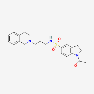 1-acetyl-N-[3-(3,4-dihydro-2(1H)-isoquinolinyl)propyl]-5-indolinesulfonamide