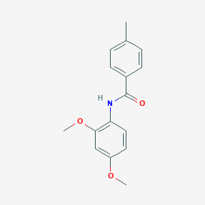 molecular formula C16H17NO3 B448517 N-(2,4-dimethoxyphenyl)-4-methylbenzamide CAS No. 329938-64-9