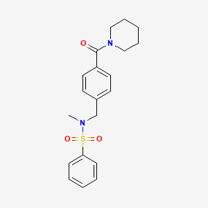 N-methyl-N-[4-(1-piperidinylcarbonyl)benzyl]benzenesulfonamide