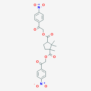 molecular formula C26H26N2O10 B448519 Bis[2-(4-nitrophenyl)-2-oxoethyl] camphorate 