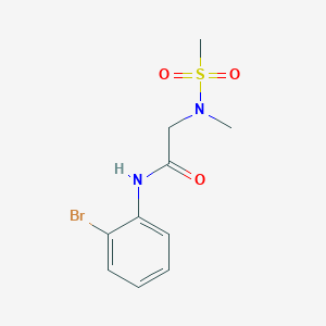 N-(2-bromophenyl)-2-[methyl(methylsulfonyl)amino]acetamide