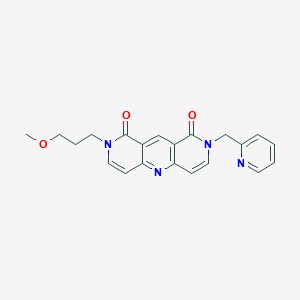 2-(3-methoxypropyl)-8-(2-pyridylmethyl)pyrido[4,3-b][1,6]naphthyridine-1,9(2H,8H)-dione