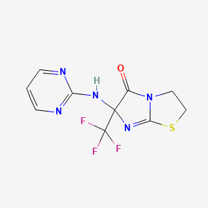 6-(2-pyrimidinylamino)-6-(trifluoromethyl)-2,3-dihydroimidazo[2,1-b][1,3]thiazol-5(6H)-one