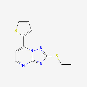 2-(ethylsulfanyl)-7-(2-thienyl)[1,2,4]triazolo[1,5-a]pyrimidine