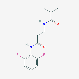 N~1~-(2,6-difluorophenyl)-N~3~-isobutyryl-beta-alaninamide