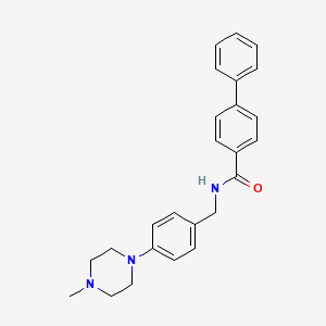 N-[4-(4-methyl-1-piperazinyl)benzyl]-4-biphenylcarboxamide