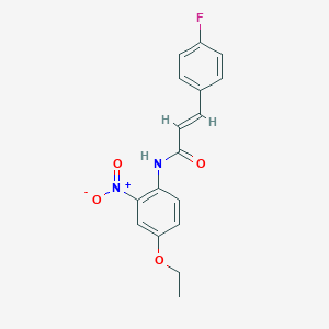 (2E)-N-(4-ethoxy-2-nitrophenyl)-3-(4-fluorophenyl)prop-2-enamide