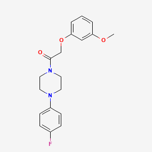 1-(4-fluorophenyl)-4-[(3-methoxyphenoxy)acetyl]piperazine