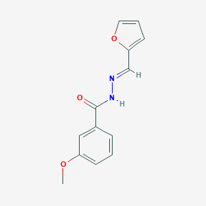 molecular formula C13H12N2O3 B448531 N'-(2-furylmethylene)-3-methoxybenzohydrazide 