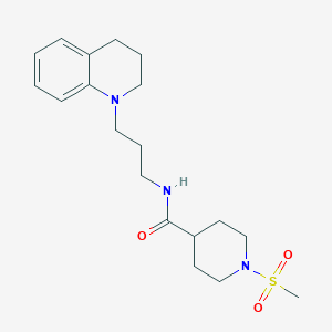 1-METHANESULFONYL-N-[3-(1,2,3,4-TETRAHYDROQUINOLIN-1-YL)PROPYL]PIPERIDINE-4-CARBOXAMIDE