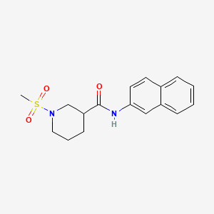 1-(methylsulfonyl)-N-2-naphthyl-3-piperidinecarboxamide