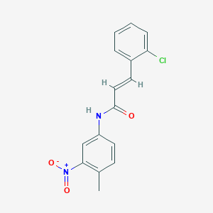 molecular formula C16H13ClN2O3 B448533 (2E)-3-(2-chlorophenyl)-N-(4-methyl-3-nitrophenyl)prop-2-enamide 