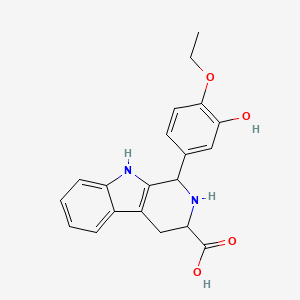 1-(4-ethoxy-3-hydroxyphenyl)-2,3,4,9-tetrahydro-1H-beta-carboline-3-carboxylic acid