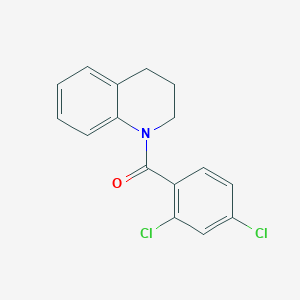 molecular formula C16H13Cl2NO B448534 1-(2,4-Dichlorobenzoyl)-1,2,3,4-tetrahydroquinoline CAS No. 306766-49-4