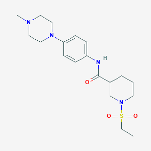 1-(ETHANESULFONYL)-N-[4-(4-METHYLPIPERAZIN-1-YL)PHENYL]PIPERIDINE-3-CARBOXAMIDE