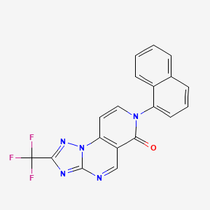 7-(1-naphthyl)-2-(trifluoromethyl)pyrido[3,4-e][1,2,4]triazolo[1,5-a]pyrimidin-6(7H)-one