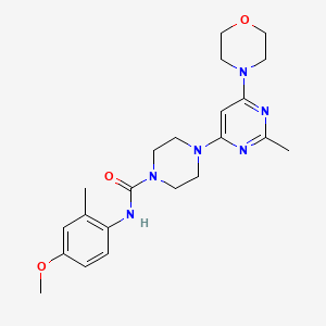 N-(4-METHOXY-2-METHYLPHENYL)-4-[2-METHYL-6-(MORPHOLIN-4-YL)PYRIMIDIN-4-YL]PIPERAZINE-1-CARBOXAMIDE