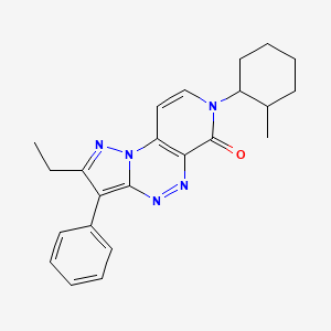 2-ethyl-7-(2-methylcyclohexyl)-3-phenylpyrazolo[5,1-c]pyrido[4,3-e][1,2,4]triazin-6(7H)-one