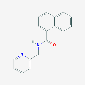 molecular formula C17H14N2O B448541 N-(pyridin-2-ylmethyl)naphthalene-1-carboxamide CAS No. 360070-17-3