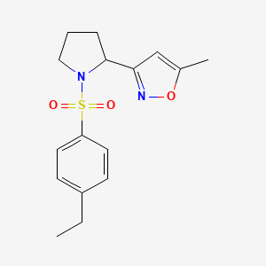 3-{1-[(4-ethylphenyl)sulfonyl]-2-pyrrolidinyl}-5-methylisoxazole