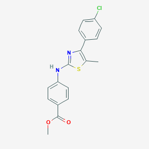 Methyl 4-{[4-(4-chlorophenyl)-5-methyl-1,3-thiazol-2-yl]amino}benzoate