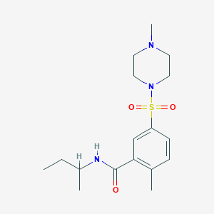 N-(sec-butyl)-2-methyl-5-[(4-methyl-1-piperazinyl)sulfonyl]benzamide