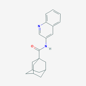 molecular formula C20H22N2O B448545 N-(3-quinolinyl)-1-adamantanecarboxamide 