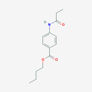 molecular formula C14H19NO3 B448546 Butyl 4-(propanoylamino)benzoate 