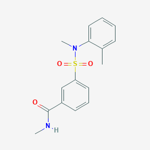 N-methyl-3-{[methyl(2-methylphenyl)amino]sulfonyl}benzamide