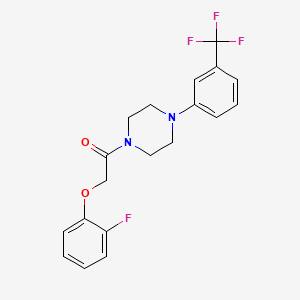 1-[(2-fluorophenoxy)acetyl]-4-[3-(trifluoromethyl)phenyl]piperazine