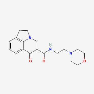 N-[2-(4-morpholinyl)ethyl]-6-oxo-1,2-dihydro-6H-pyrrolo[3,2,1-ij]quinoline-5-carboxamide