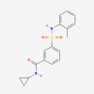 N-cyclopropyl-3-{[(2-methylphenyl)amino]sulfonyl}benzamide