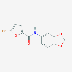 molecular formula C12H8BrNO4 B448550 N-(1,3-benzodioxol-5-yl)-5-bromofuran-2-carboxamide CAS No. 306766-58-5