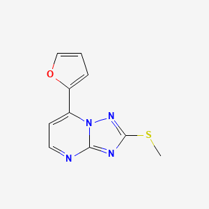 7-(FURAN-2-YL)-2-(METHYLSULFANYL)-[1,2,4]TRIAZOLO[1,5-A]PYRIMIDINE