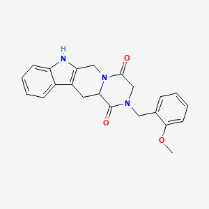 6-[(2-methoxyphenyl)methyl]-3,6,17-triazatetracyclo[8.7.0.03,8.011,16]heptadeca-1(10),11,13,15-tetraene-4,7-dione