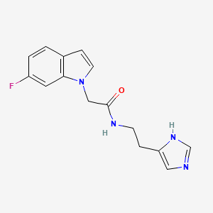 2-(6-fluoro-1H-indol-1-yl)-N-[2-(1H-imidazol-4-yl)ethyl]acetamide