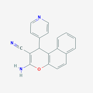 3-amino-1-(pyridin-4-yl)-1H-benzo[f]chromene-2-carbonitrile