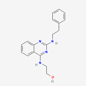 2-({2-[(2-phenylethyl)amino]-4-quinazolinyl}amino)ethanol