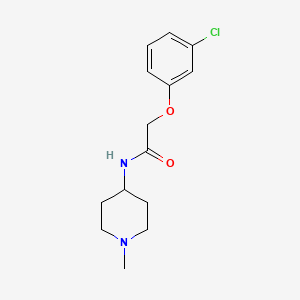 2-(3-chlorophenoxy)-N-(1-methylpiperidin-4-yl)acetamide