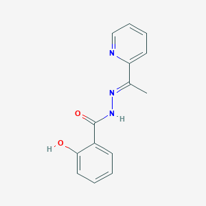 molecular formula C14H13N3O2 B448556 2-hydroxy-N'-[1-(2-pyridinyl)ethylidene]benzohydrazide 