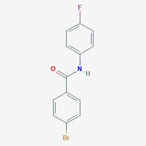molecular formula C13H9BrFNO B448557 4-溴-N-(4-氟苯基)苯甲酰胺 CAS No. 346723-41-9