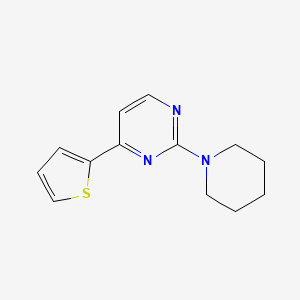 2-(Piperidin-1-yl)-4-(thiophen-2-yl)pyrimidine