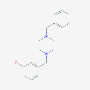 molecular formula C18H21FN2 B448558 1-Benzyl-4-(3-fluorobenzyl)piperazine 