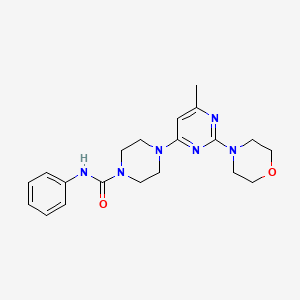 4-[6-methyl-2-(4-morpholinyl)-4-pyrimidinyl]-N-phenyl-1-piperazinecarboxamide