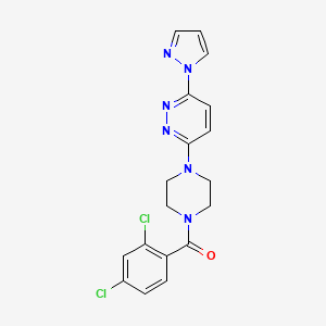 3-[4-(2,4-dichlorobenzoyl)-1-piperazinyl]-6-(1H-pyrazol-1-yl)pyridazine