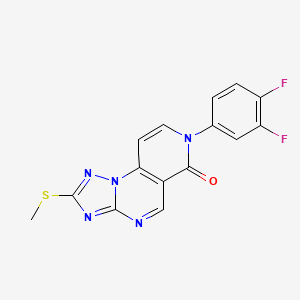 7-(3,4-difluorophenyl)-2-(methylsulfanyl)pyrido[3,4-e][1,2,4]triazolo[1,5-a]pyrimidin-6(7H)-one