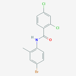 molecular formula C14H10BrCl2NO B448562 N-(4-Bromo-2-methylphenyl)-2,4-dichlorobenzamide 