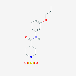 1-METHANESULFONYL-N-[3-(PROP-2-EN-1-YLOXY)PHENYL]PIPERIDINE-4-CARBOXAMIDE