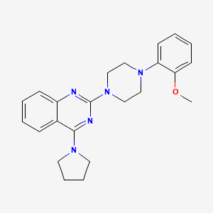 2-[4-(2-methoxyphenyl)-1-piperazinyl]-4-(1-pyrrolidinyl)quinazoline